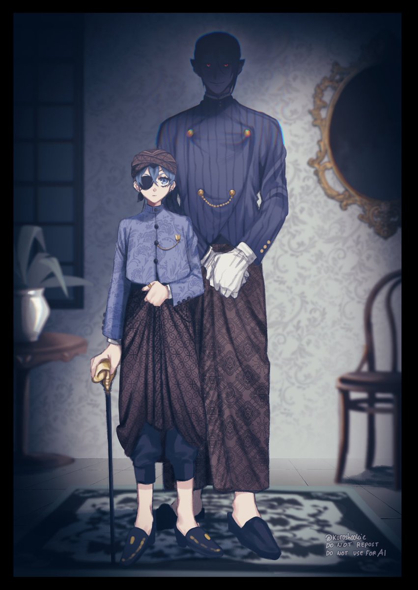 kurosh00kie's tweet image. Raden Mas Phantomhive dan demit nya