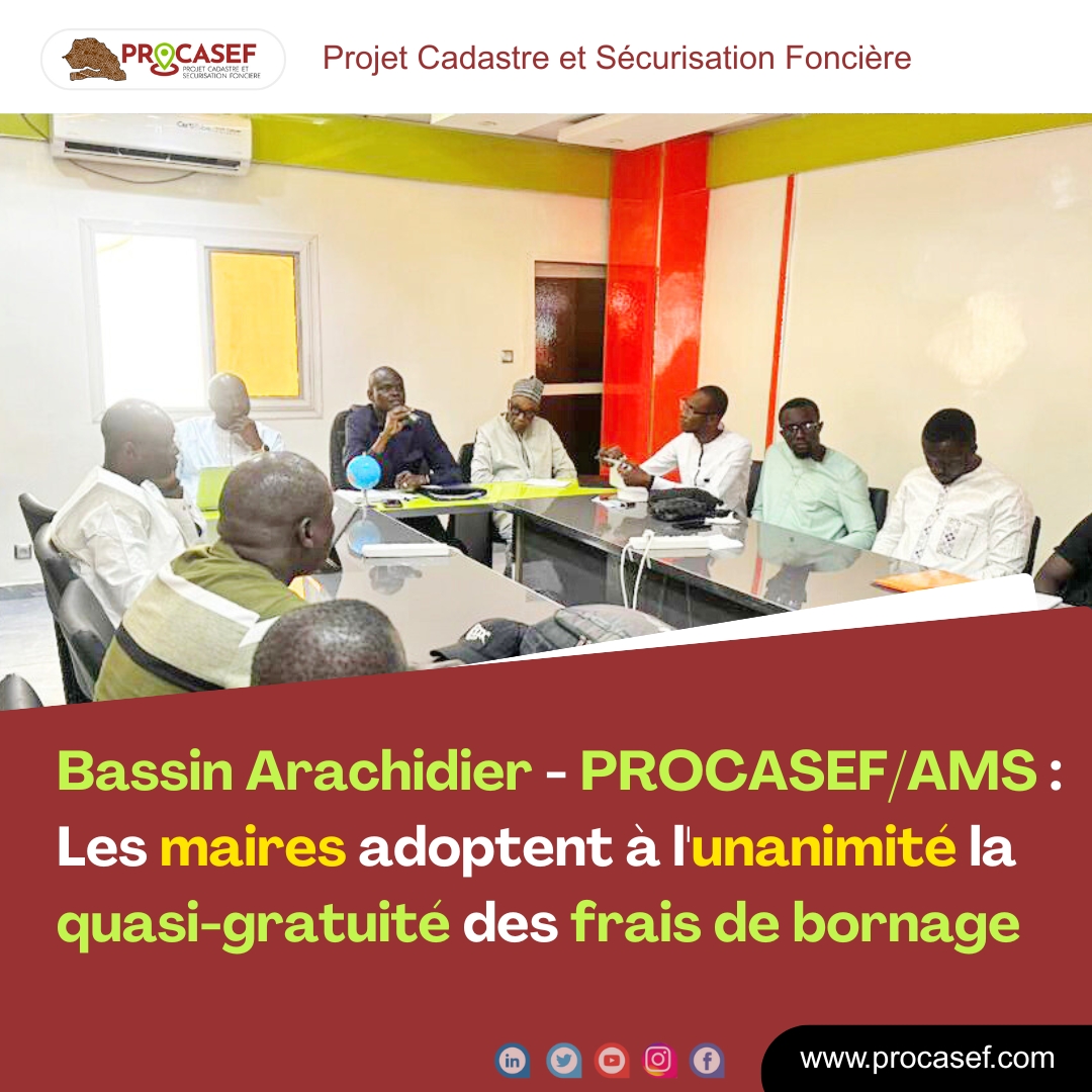 procasef's tweet photo. đ Grappe Bassin Arachidier â PROCASEF/AMS : Les maires adoptent Ă lâunanimitĂ© la quasi-gratuitĂ© des frais de bornage, lors dâun atelier de suivi organisĂ© Ă Kaolack le samedi 13
---
đ Plus d'infos sur : https://t.co/gJ8p0Y89pn
#procasef
#crafs
#grappebassinarachidier
#fonciersenegal
#cadastre
#securisationfonciere
#opérationsfoncieres
@followers