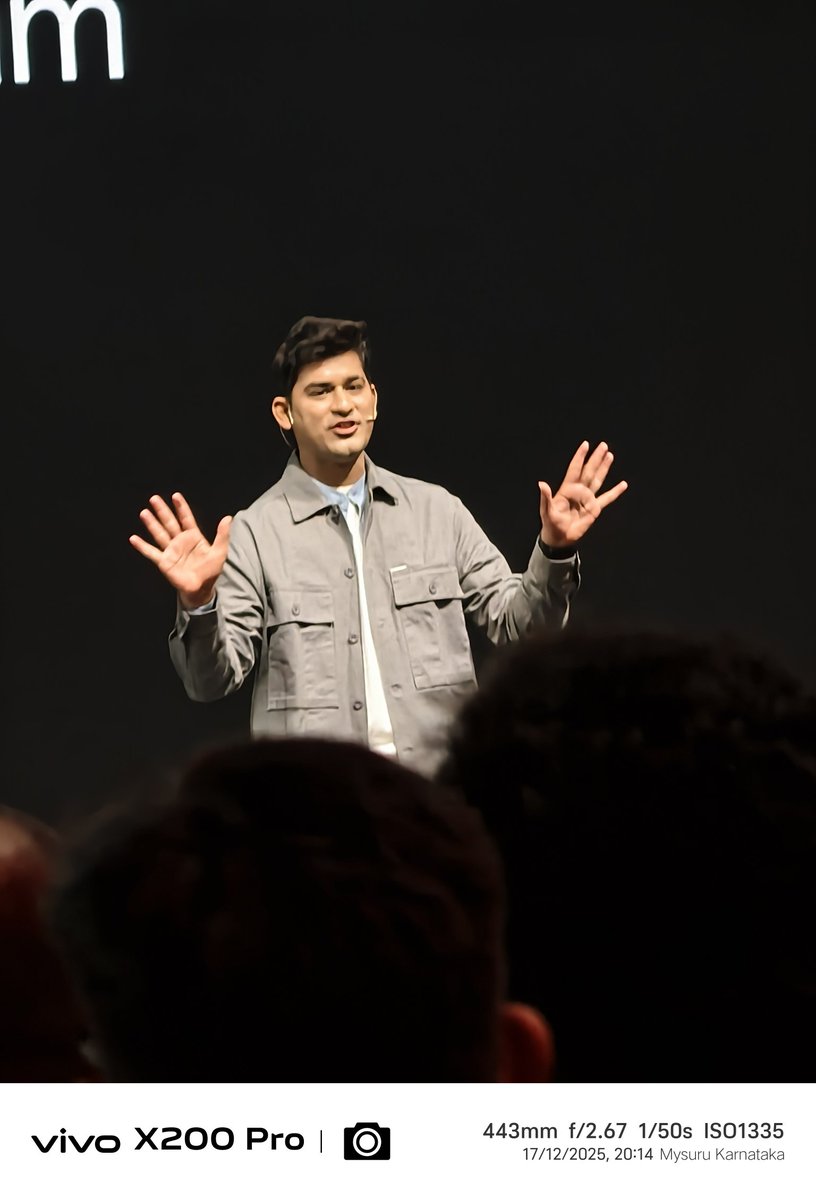 KaizaadUnbiased's tweet photo. ✨ Bangalore. #OnePlus15R launch. Energy through the roof.
But the real highlight? Meeting Yash RJ aka @TheReal_YRJ from the OnePlus Community.
I’ve followed his journey online, seen his passion for tech and the way he uplifts conversations. Finally meeting him in person was something else entirely. His insights, his vibe, his sheer enthusiasm for the community… it reminded me why these events matter beyond the product reveals.
The OnePlus Community isn’t just about devices it’s about people like Yash who make it feel alive, authentic, and worth showing up for. Every conversation we had was a reminder that tech is best experienced together, with voices that care and challenge and inspire.
Walking out of the launch, I wasn’t just excited about the #OnePlus15R. I was grateful for the connections that made this journey unforgettable. Meeting Yash was absolutely worth it. 💯
Here’s to more launches, more conversations, and more community moments that remind us why we #NeverSettle.
Shot On #VivoX200Pro #OnePlus #OnePlus15R #OnePlusPadGo2 #LaunchEvent