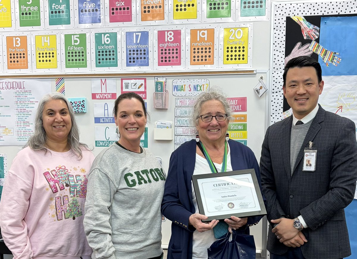 The December Substitute of the Month is Anita Daniels! Mrs. Daniels was nominated by Lupe Garcia Elementary. Here is what they had to say:

"Mrs. Daniels is such an asset to our students, staff and community. She is willing to try and do whatever it takes to make our students