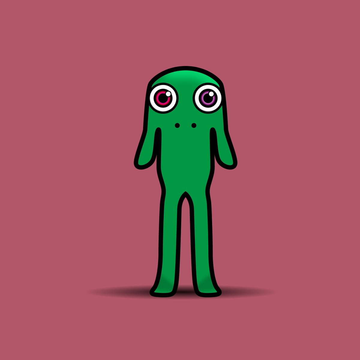 イラスト Title：足長緑おじさん