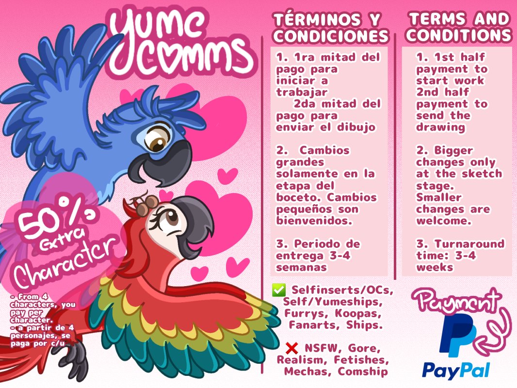 ⋮ ⌗ ┆ATENCIÓN ‼️ NUEVOS SLOTS
✩ ᵕ̈  ! COMISIONES ABIERTAS •˙ 🦢 ⌗ ⊱

#opencommission #commissionsopen #comisionesabiertas #commissions #opencomms

 ˋ°•*⁀➷ 10 NUEVOS SLOTS ‼️ Aparta el tuyo !