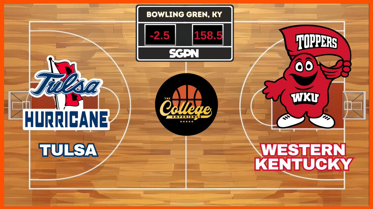 TCEonSGPN's tweet image. One of the more underrated matchups of the day with the Tulsa Golden Hurricane heading into Bowling Green, Kentucky to take on the Tops. 

Who you got and score prediction?

#Tulsa #WesternKentucky #WKU #CollegeBasketball