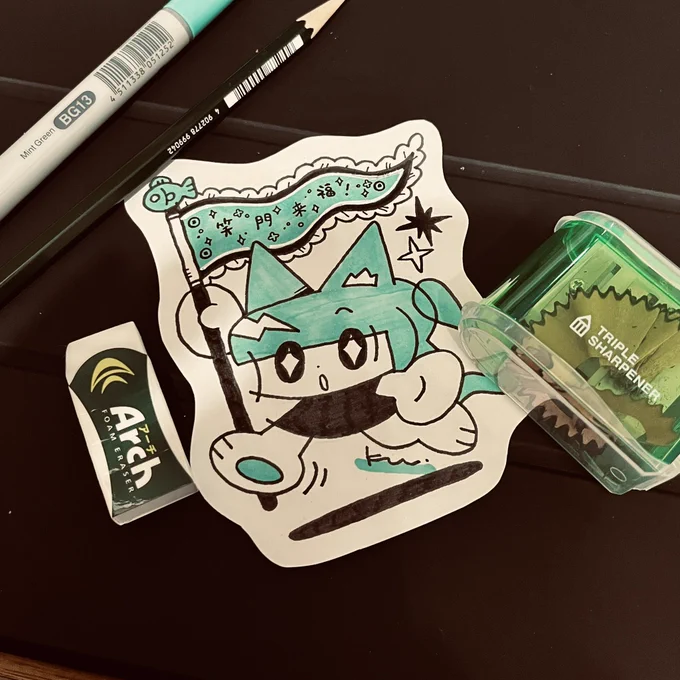 昨日の手描きもの…いろいろと迷い悩みつつ描いてます