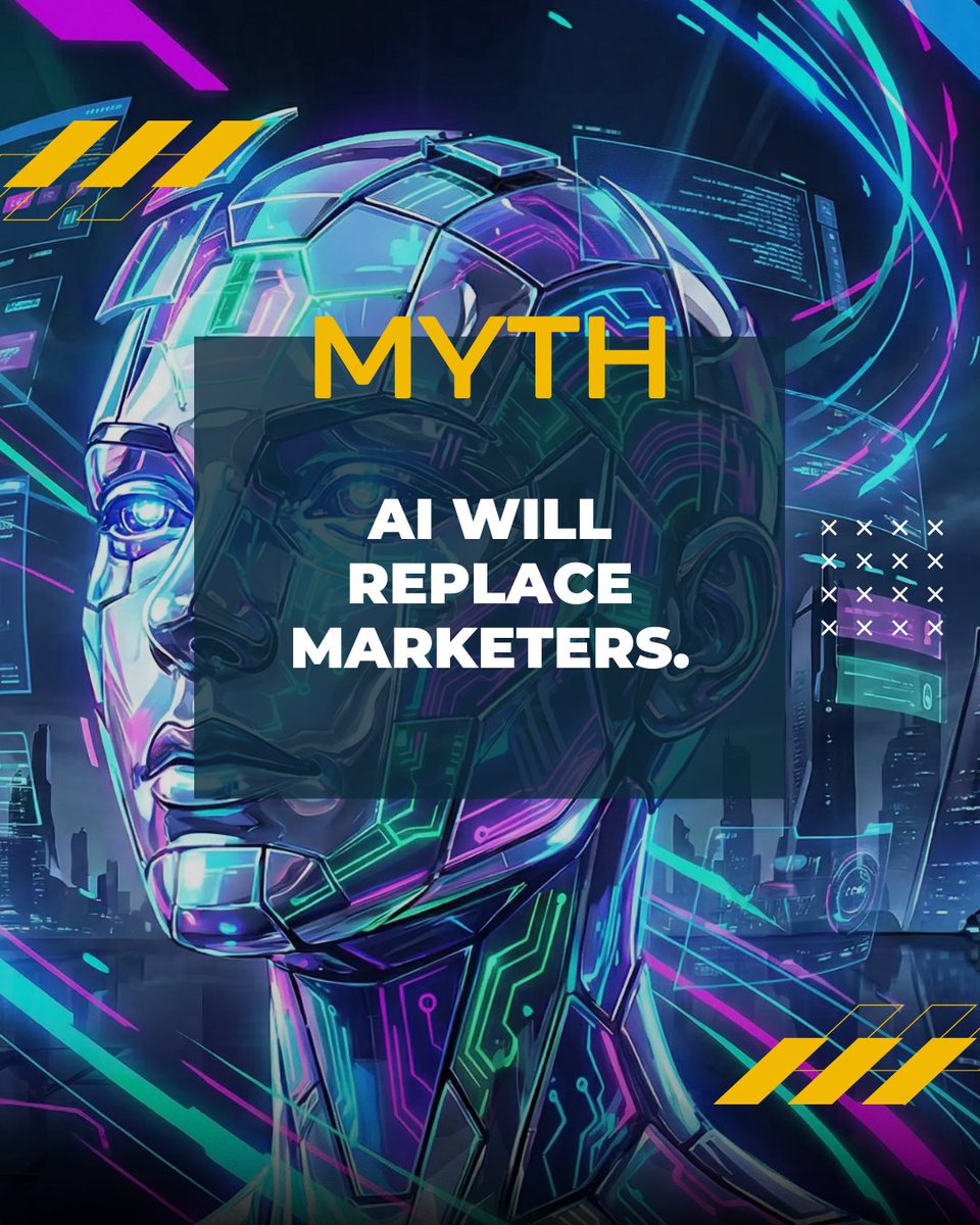 Myth: AI will replace marketers.
Fact: Marketers who use AI will replace those who don’t.

✨ The future belongs to brands that combine human creativity with intelligent tools — not one or the other.

#MoonMissionMedia #AIMarketing #DigitalStrategy #FutureOfMarketing