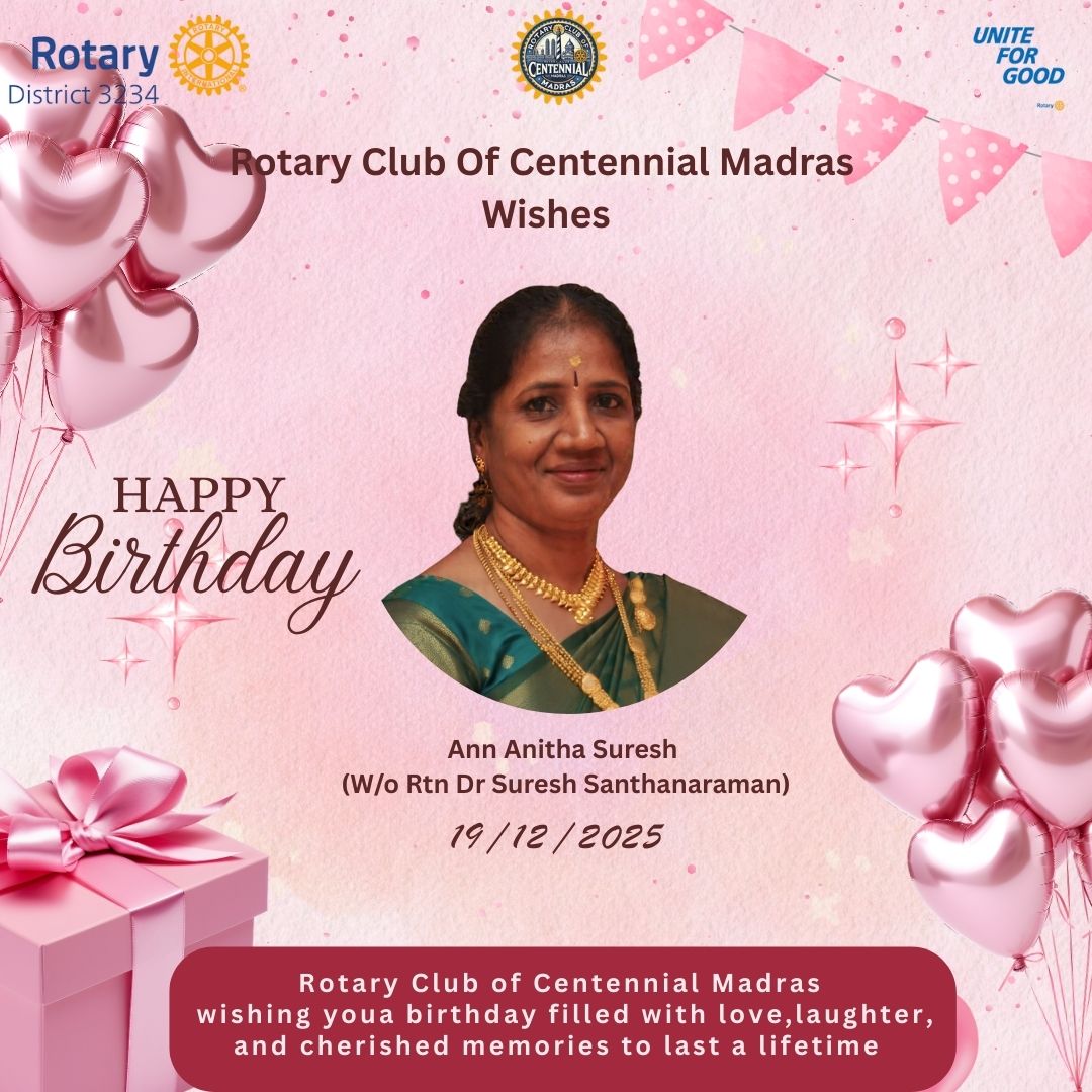 Rotary Club of Centennial Madras (@ofrccm) on Twitter photo 