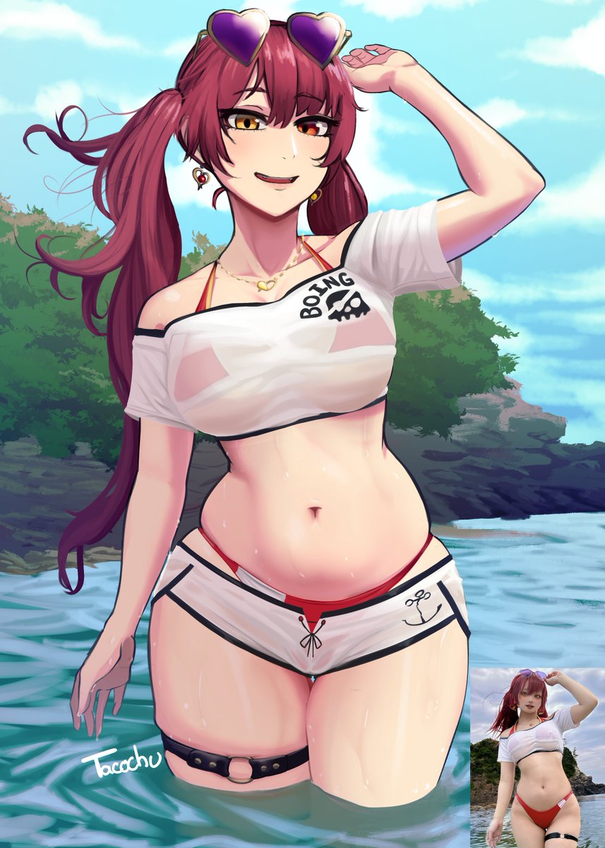 tacochuart's tweet image. Marine senchou from a few months ago ##マリンのお宝