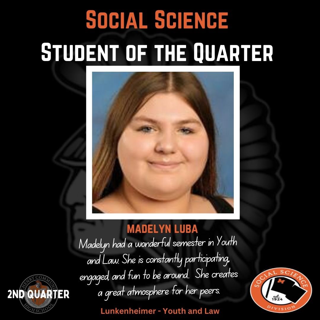 Congrats to my Students of the Quarter!