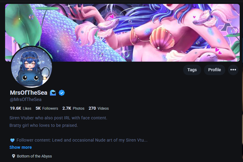 TheSirenVT_'s tweet photo. THANK YOU FOR 5K ON FANSLY!!!! AHHHHHHHHH!!!! Fansly is my largest platform which is kind of funny... hehe thank you to all my degens <3
#lewdtuber #fansly https://t.co/V0dXdcRLCW
