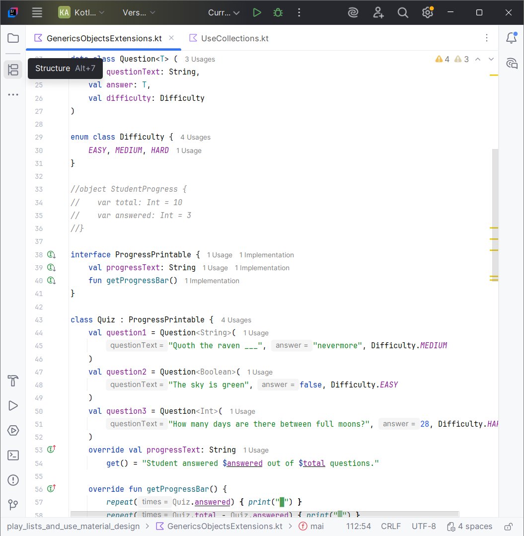 AnandDangwal12's tweet image. #Day19 #AndroidAppDevelopment #LearningInPublic 

✅Completed "Generics, objects, and extensions" android Code Lab. 
Learning Source = developer.android.com/courses/androi…

@AndroidStudio @AndroidDev @Android @github @kotlin @intellijidea