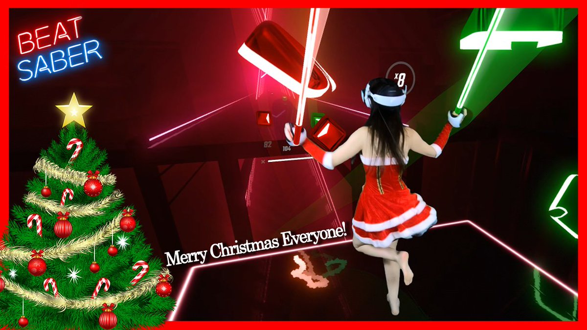 pretty_dino's tweet photo. This music reminds me of Relient K’s Christmas songs, I love its playful punk vibe! 😁 
✨🎄Merry Christmas Everyone - Punk Rock Factory [EXPERT+]
https://t.co/333GqaDiUA
Check it out! 😉

#BeatSaber #MixedReality #VR #Christmas #ROCK #PSVR2 #PSVR2PC https://t.co/C2CFrZtkmU