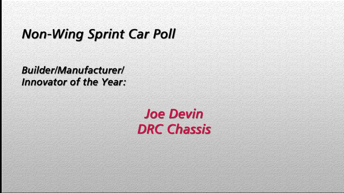 drcchassis's tweet image. Thank you @sprintcarhof for naming us the Non Wing Sprint Car Builder of the Year! 👏🏻
