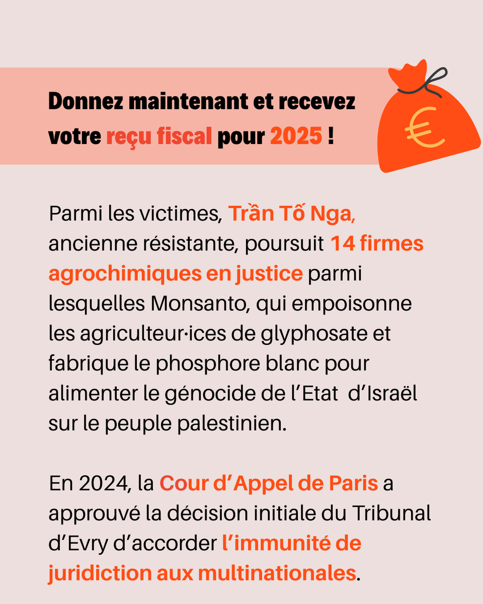VietnamDioxine's tweet image. Donnez  maintenant et recevez votre reçu fiscal pour 2025, si vous payez des  impôts ! Ex : si vous donnez 100€, ça ne vous coûtera que 33€ en réalité  après déduction de vos impôts.

Merci de votre aide pour relayer cette cagnotte ! 🙌