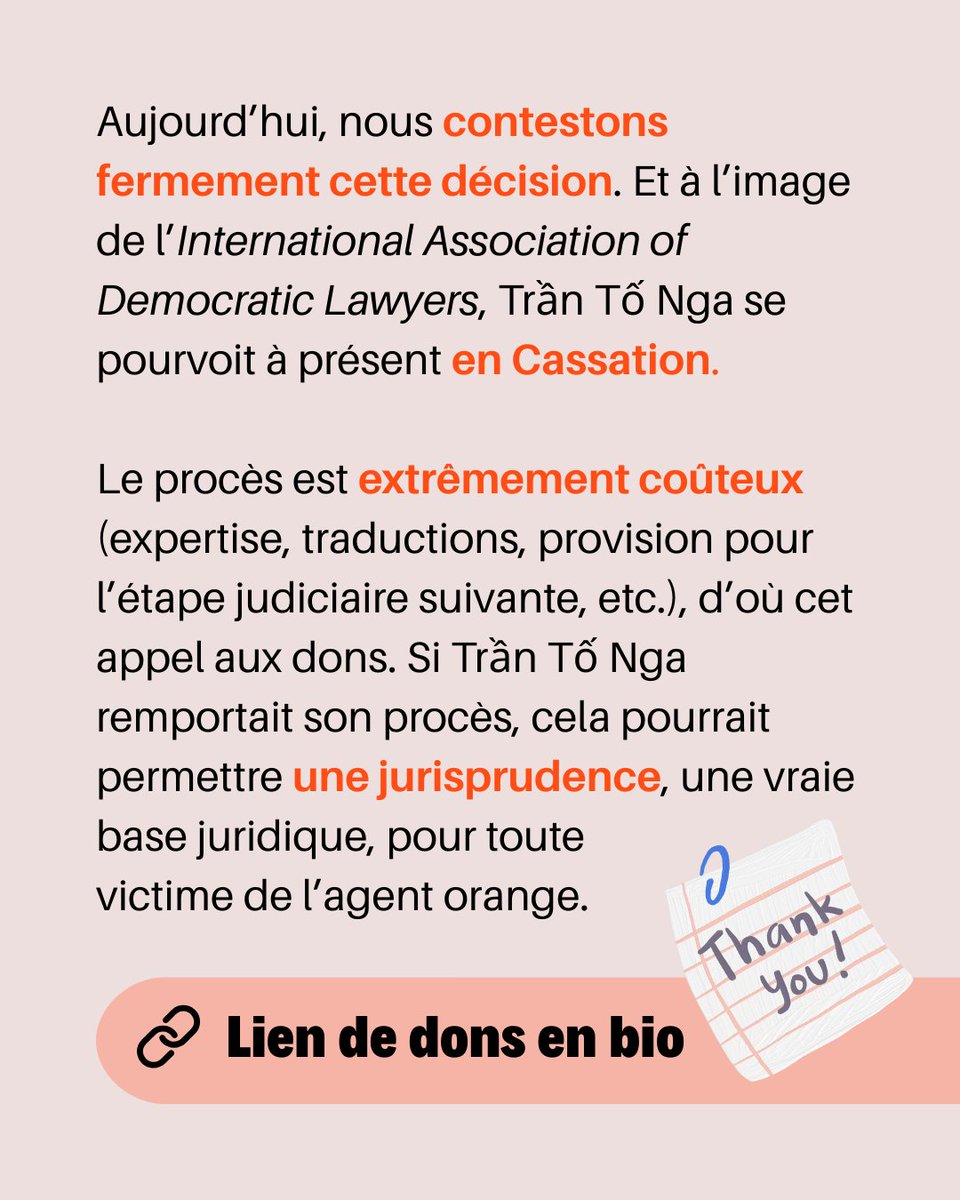 VietnamDioxine's tweet image. Donnez  maintenant et recevez votre reçu fiscal pour 2025, si vous payez des  impôts ! Ex : si vous donnez 100€, ça ne vous coûtera que 33€ en réalité  après déduction de vos impôts.

Merci de votre aide pour relayer cette cagnotte ! 🙌