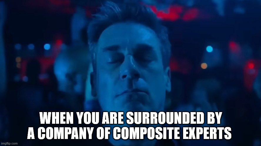 strongwellmc's tweet image. #jonhamm is making our #composites humor #humpday complete with his vibes from #yourfriendsandneighbors.