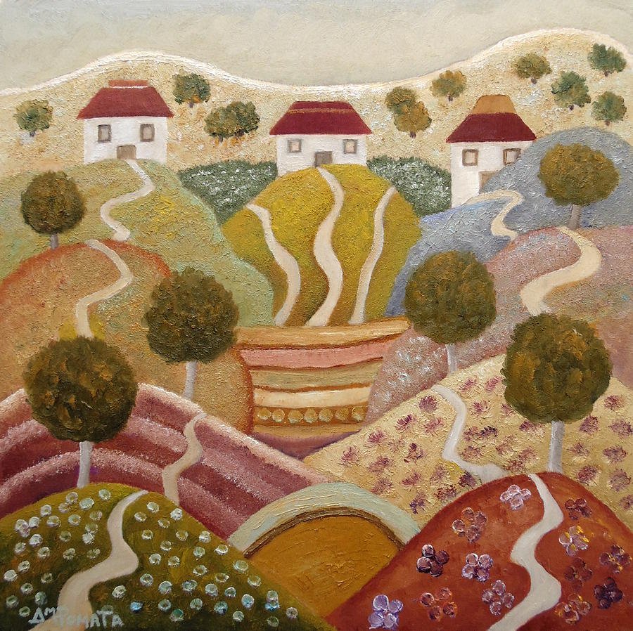 ampomata's tweet photo. This is my painting, "At Ease Land" (2020).   #art #painting 

[7.87 x 7.87 x 1.38 inches. Sold.] https://t.co/MmivjR0gAK
