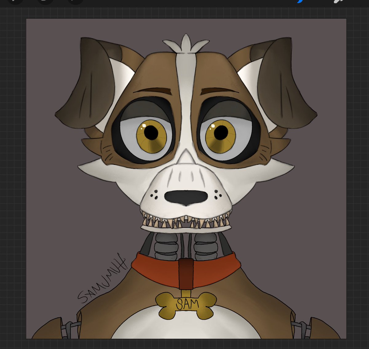 Samumuh_'s tweet image. (Wip)
Me as an animatronic