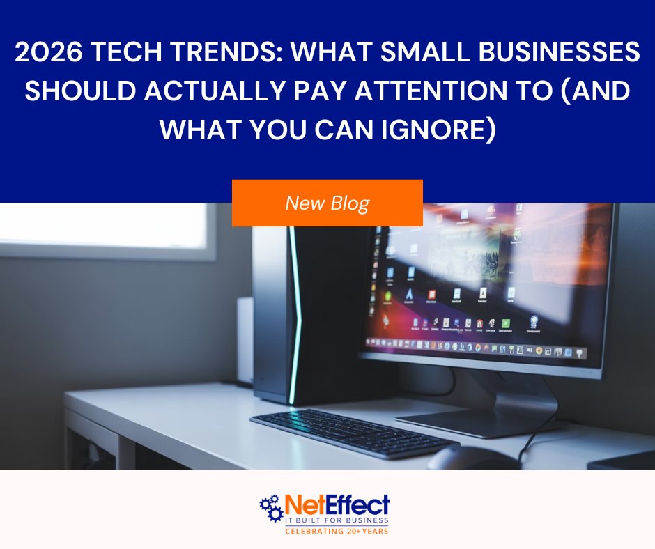 NetEffectLV's tweet photo. 2026 tech trends: Which ones matter for small businesses—and which are just hype? Find out here:
https://t.co/dEivziltQR
#TechTrends #SmallBusiness #Cybersecurity #NetEffect #IT #MSP #ITStrategy #BusinessGrowth https://t.co/TXaMb4gP9Y