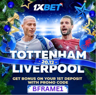 cfctheblueframe's tweet image. Liverpool vs Tottenham.. 
who’s winning ? 

Tap on this link bit.ly/3MlnMat 
 and register an account. 

Use my promo code : BFRAME1 and 300% bonus on your first deposit