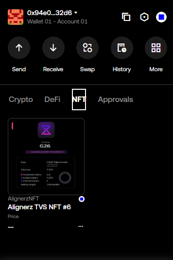 One of the best inovations from <a href="/AlignerZ_Labs/">AlignerZ Labs</a> is TVS

TVS is Tradable Vesting Schedule, it turns vesting into tradable NFTs

The core idea behind TVS is letting people trade their locked tokens without wrecking the chart. 

Users can do whatever they want, even before the full