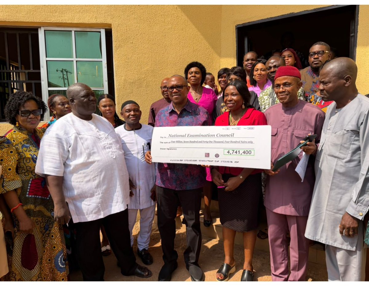 PeterObi's tweet image. Extending education to 148 prison inmates with an Unannounced Visit to NECO.

A few days ago, following an appeal from representatives of inmates in correctional centres across Anambra State, I wrote to the National Examinations Council (NECO), providing a letter guaranteeing…
