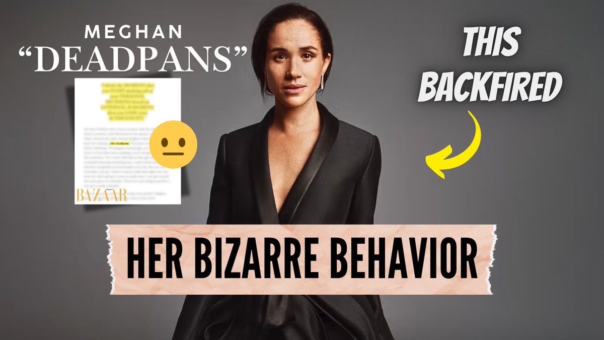 A Behavioral Analysis of Meghan Markle: 8 Narcissistic Parallels youtu.be/Lhlbcex3msU