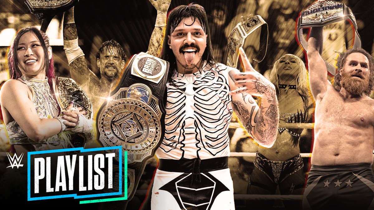 WWE's tweet image. Celebrate 2025 with a recap of all the title changes this year so far, from surprising #MITB cash-ins to @JohnCena's final championships in his illustrious career.

#WWEPlaylist ▶️ youtube.com/watch?v=8bcYzG…