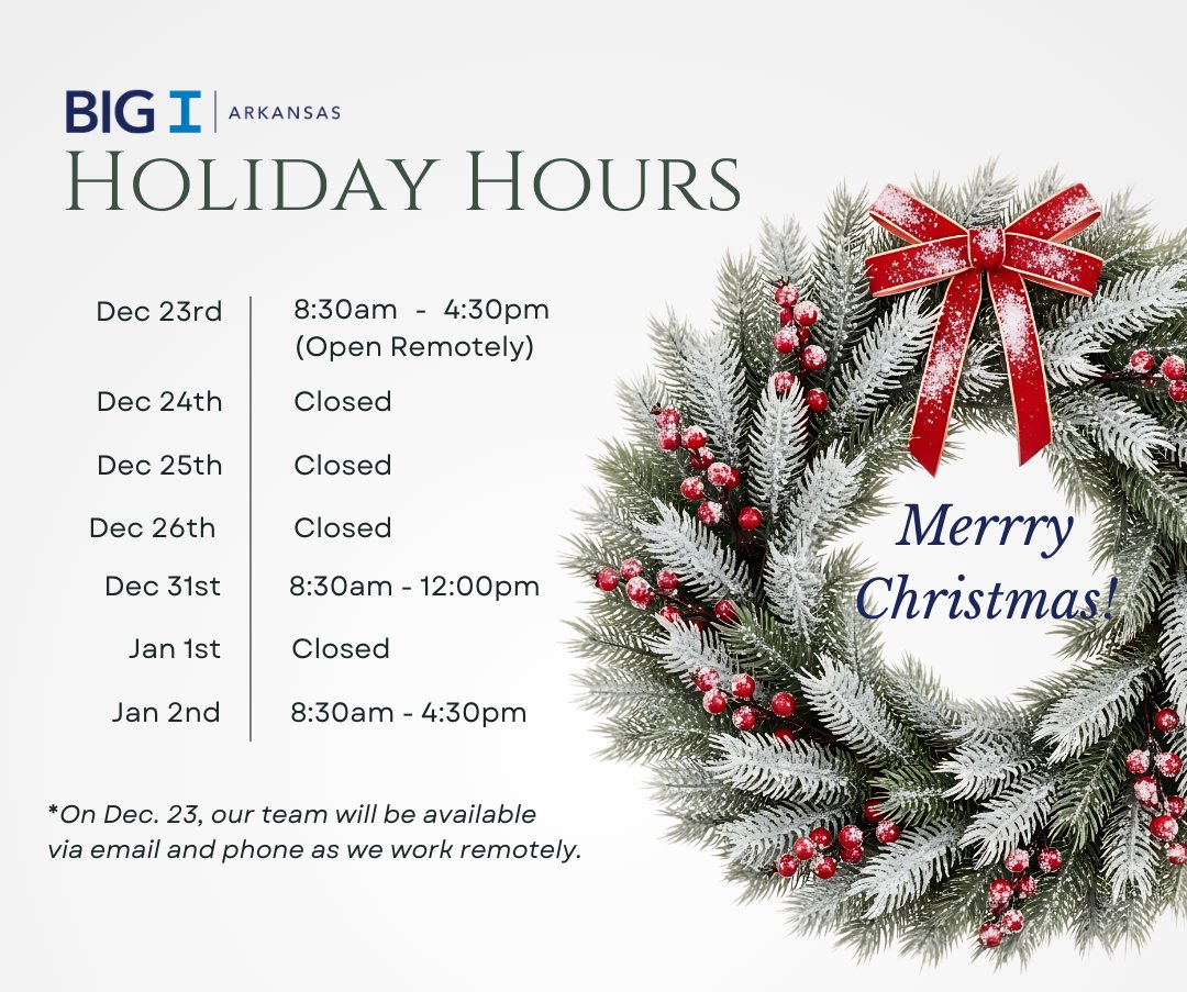 🎄✨ The holiday season is here! ✨🎄
As we celebrate, here’s a look at our holiday office hours.Wishing you a season full of cheer, cozy moments, and time with loved ones.