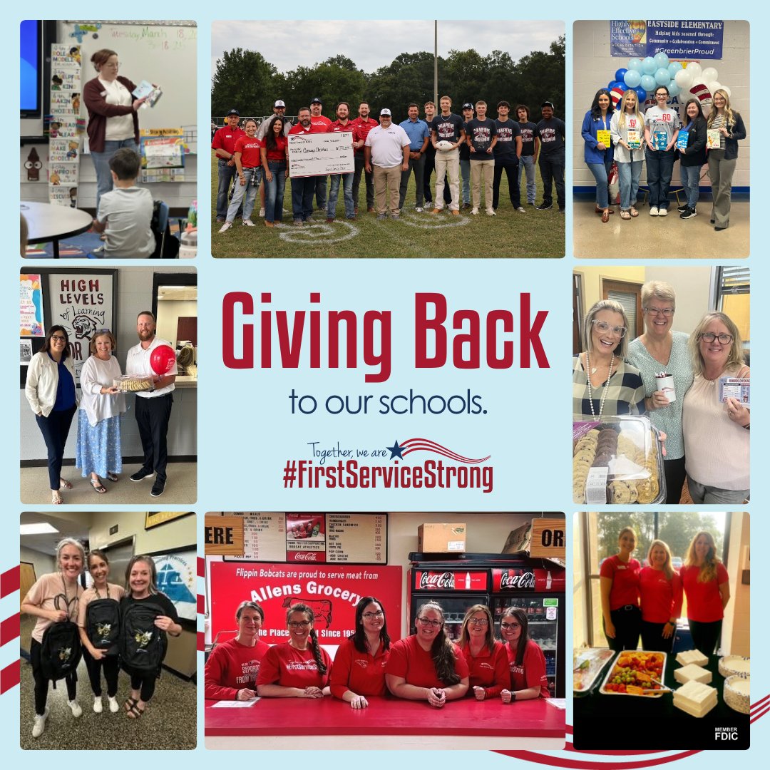 FirstServiceBnk's tweet image. At First Service Bank, "service" is at the heart of who we are, and this Christmas season, we’re reminded just how important it is to show up for our communities. ❤️🤍💙

#FirstServiceStrong