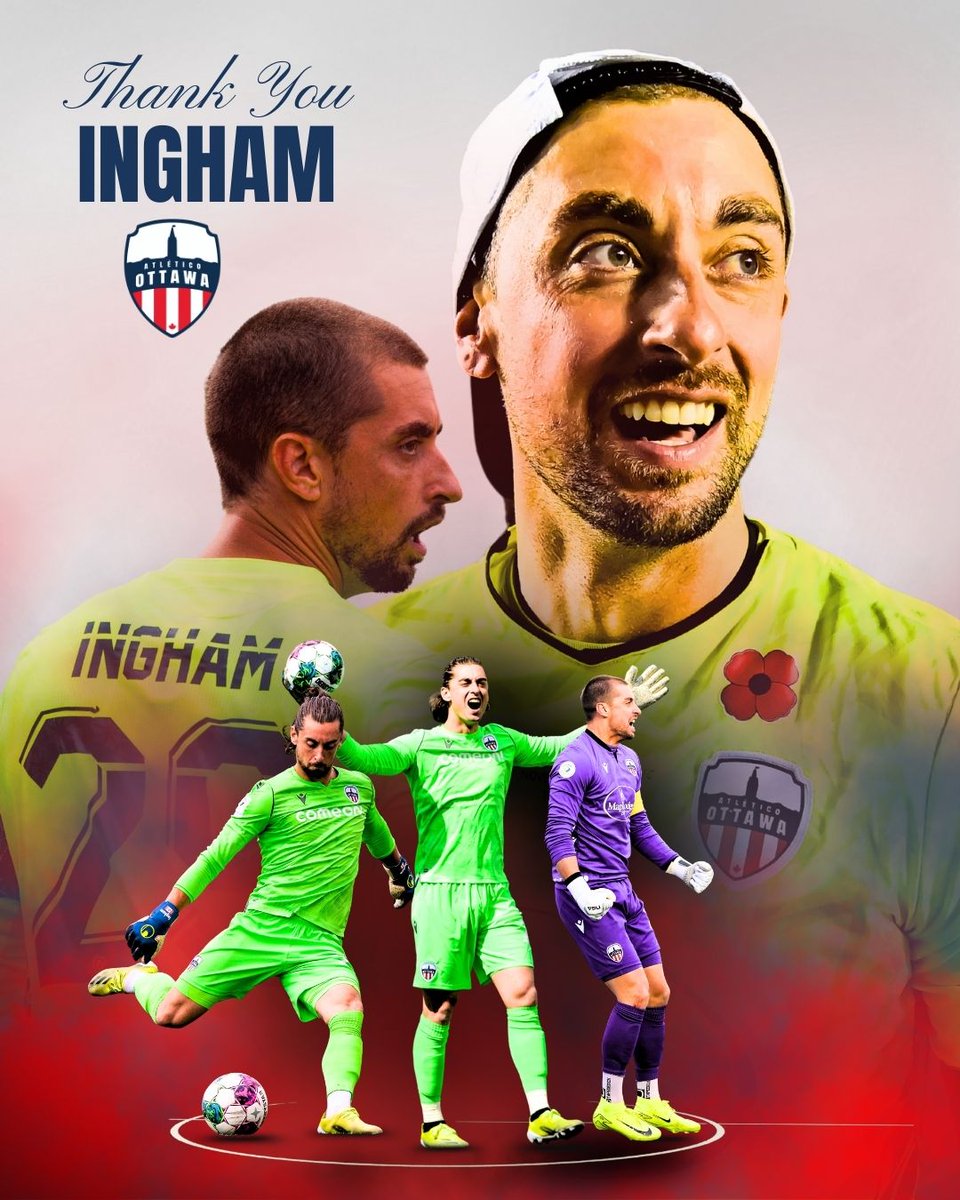 atletiOttawa's tweet image. Ingham will leave the club following the expiry of his contract on Dec 31, 2025.

"This is the first time I allowed myself to make a decision about soccer with my life outside of the sport in mind."

Wishing you the best, Allstate Nate ❤️🤍 

🔗 More: canpl.ca/atleticoottawa…