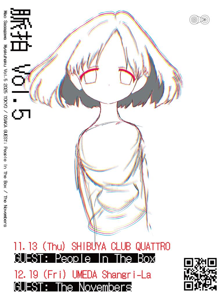 2025.12. 19
脈拍 vol.5 大阪公演
w) The Novembers 

ありがとうございました。
なんかいつもよりはっちゃけちゃった気がする。
本当にたのしかった、みんなあいしています。
.
またあいましょう