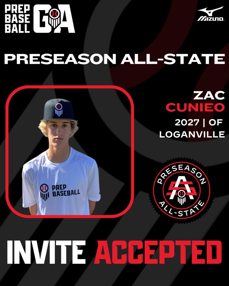 PrepBaseballGA's tweet photo. #𝐆𝐀𝐏𝐀𝐒𝐔𝐩𝐩𝐞𝐫𝟐𝟔: 𝐈𝐧𝐯𝐢𝐭𝐞 𝐀𝐜𝐜𝐞𝐩𝐭𝐞𝐝 🔐

Locked in for the 2026 Preseason All-State Upperclass, January 11 at IVSA ⤵️

✅ RHP @blakebth_14
✅ OF @zac_cuneio3
✅ OF @IForrester_34
✅ RHP @CameronGaerte

𝐑𝐞𝐪𝐮𝐞𝐬𝐭 𝐚𝐧 𝐢𝐧𝐯𝐢𝐭𝐞, 𝐫𝐨𝐬𝐭𝐞𝐫, 𝐦𝐨𝐫𝐞...
🔗 https://t.co/6ha866zGuL