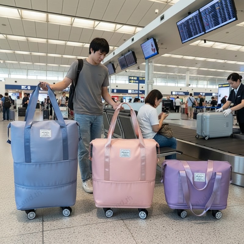 pla36300's tweet photo. กระเป๋าเดินทาง 24 นิ้วแบบพับได้ ล้อลื่น ใช้งานง่าย แถมพกพาสะดวก นำขึ้นเครื่องบินได้เลย ต้องมีไว้สักใบ!