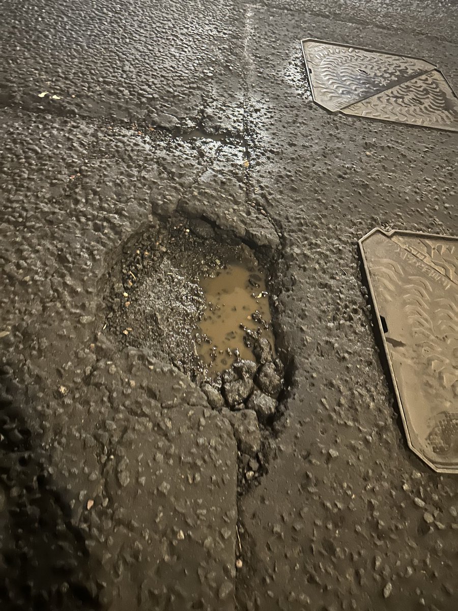 steell86's tweet photo. @SouthLanCouncil since all your claim lines are closed, consider this a time stamp for starting my claim to replace a 6 week old tyre, the roads in East Kilbride are a joke! https://t.co/QXylrt4Ffp