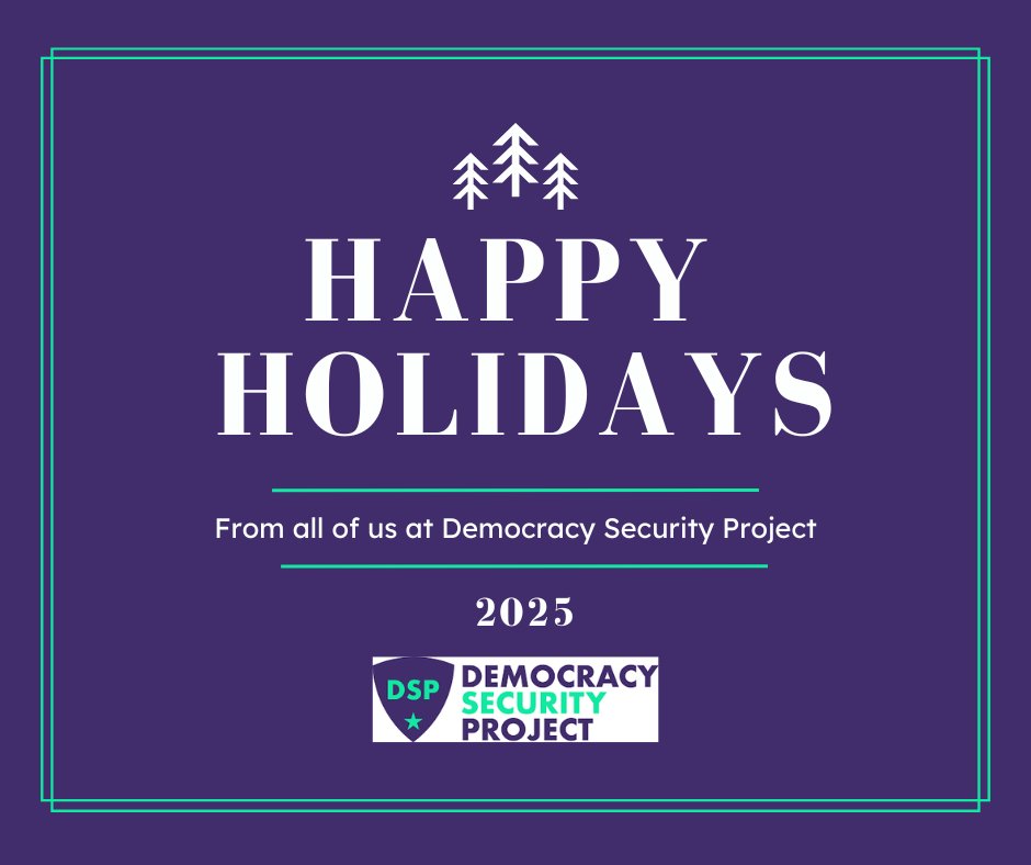 DemocracySecPro's tweet photo. Wishing you and yours a peaceful holiday season. https://t.co/nbltPSmfU5