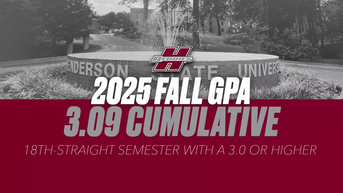 NEWS | Henderson State Athletics Posts 18th Consecutive Semester with 3.0 GPA

📝>> bit.ly/Fall25GPA

#NoMereBeast