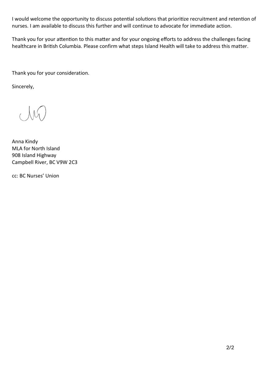 A government cannot claim to be addressing healthcare shortages while cutting a modest bursary that helps newly graduated nurses offset the financial burden of more than four years of training.

#bcpoli