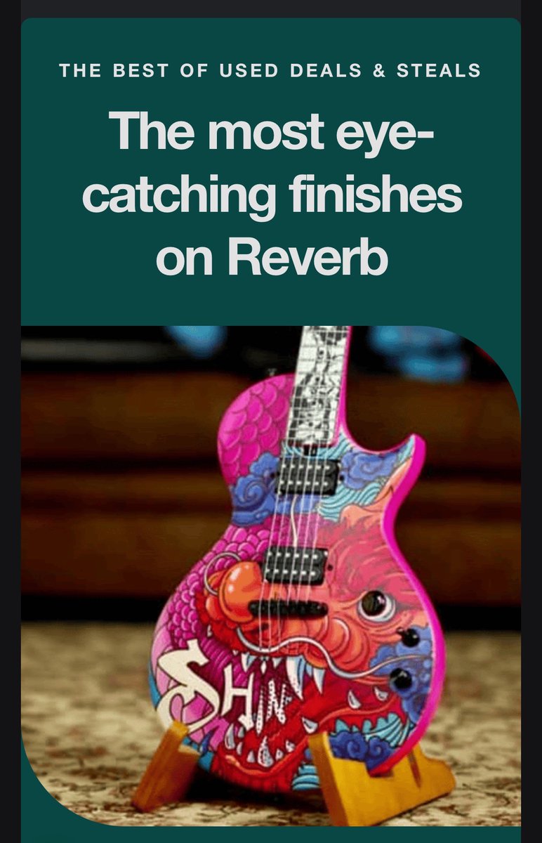 SomeGetcha's tweet image. Some finishes are meant to fade into the background—these aren’t. This lineup of used finds leans hard into bold colors, custom details, and unmistakable visual flair, all with the tone and character that only used gear delivers.

Affiliate: tidd.ly/3Lca8X5