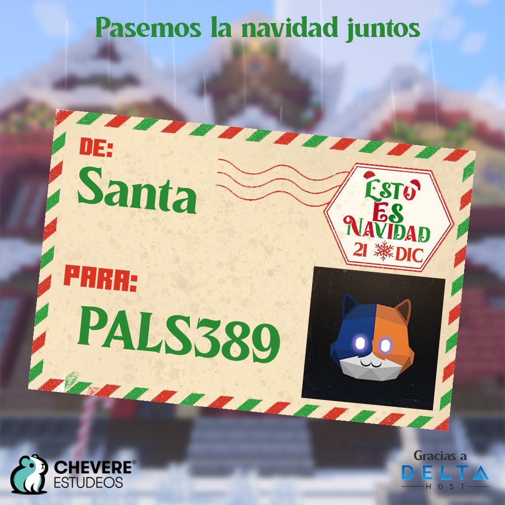 🎄¡Les presentamos al PARTICIPANTE N° 30 de ESTO ES NAVIDAD!

✨¡La búsqueda terminó!
🎅Santa ya reunió a los mejores duendes para esta Navidad 🎁

Bienvenido <a href="/PALS389/">PALS389</a>  🌟

🔔 Gracias a <a href="/DeltaHostCloud/">DeltaHost</a>

🗓️ Fecha: 21 de diciembre