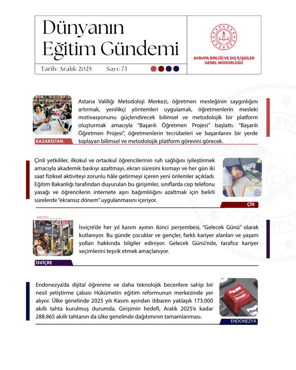 T.C. MEB AB ve Dış İlişkiler Genel Müdürlüğü tweet media