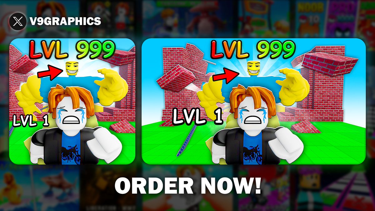 Clean high-QPTR/CTR thumbnail + icon📈

Likes and retweets help a ton! 🔁
Hit me up if you need GFX that performs.

📩 Discord: "onlyseb."
#roblox #robloxGFX #RobloxDev #robloxart