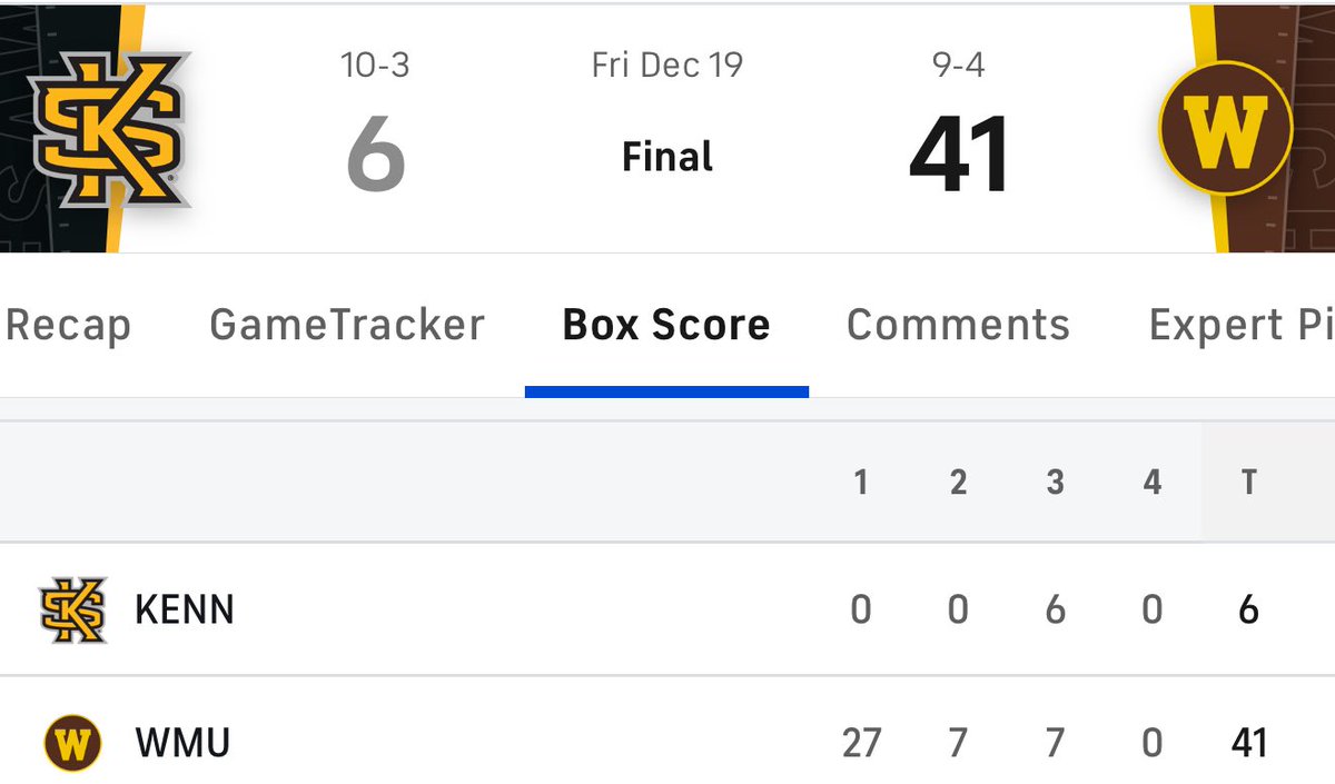 thorku's tweet photo. Perhaps, but it cashed anyway!

We improve to 5-1 ATS through six bowls:

✅ Washington -8.5 (UW 38-10)
✅ ODU +3.5 (ODU 24-10)
✅ Delaware +3 (Del 20-13)
✅ ArkySt-MizSt o54.5 (ASU 34-28)
✅ KenSt-WMU u48.5 (WMU 41-6)
🚫Troy-JaxSt o49.5 (JSU 17-13) https://t.co/MkJaYJlq1f