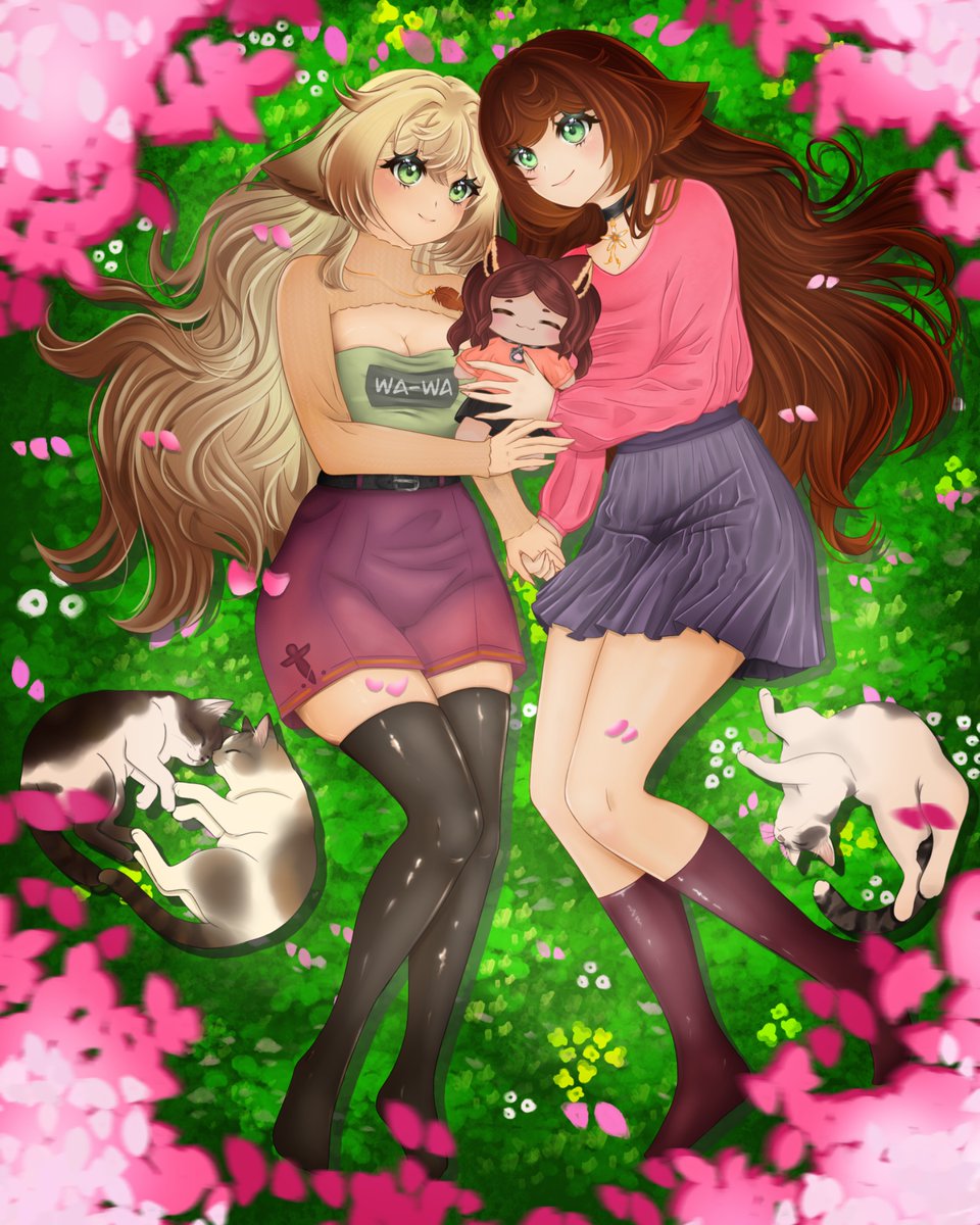 Eine Commission von dem lieben Guppy für <a href="/KiyowaVT/">Kiyo 🌱</a> zum Geburtstag 🎁 

Ich bin sehr stolz auf dieses Bild und unheimlich glücklich, dass ich es zeichnen durfte 🥹

💜 ich denke.. es ist mein liebstes bisher🥺