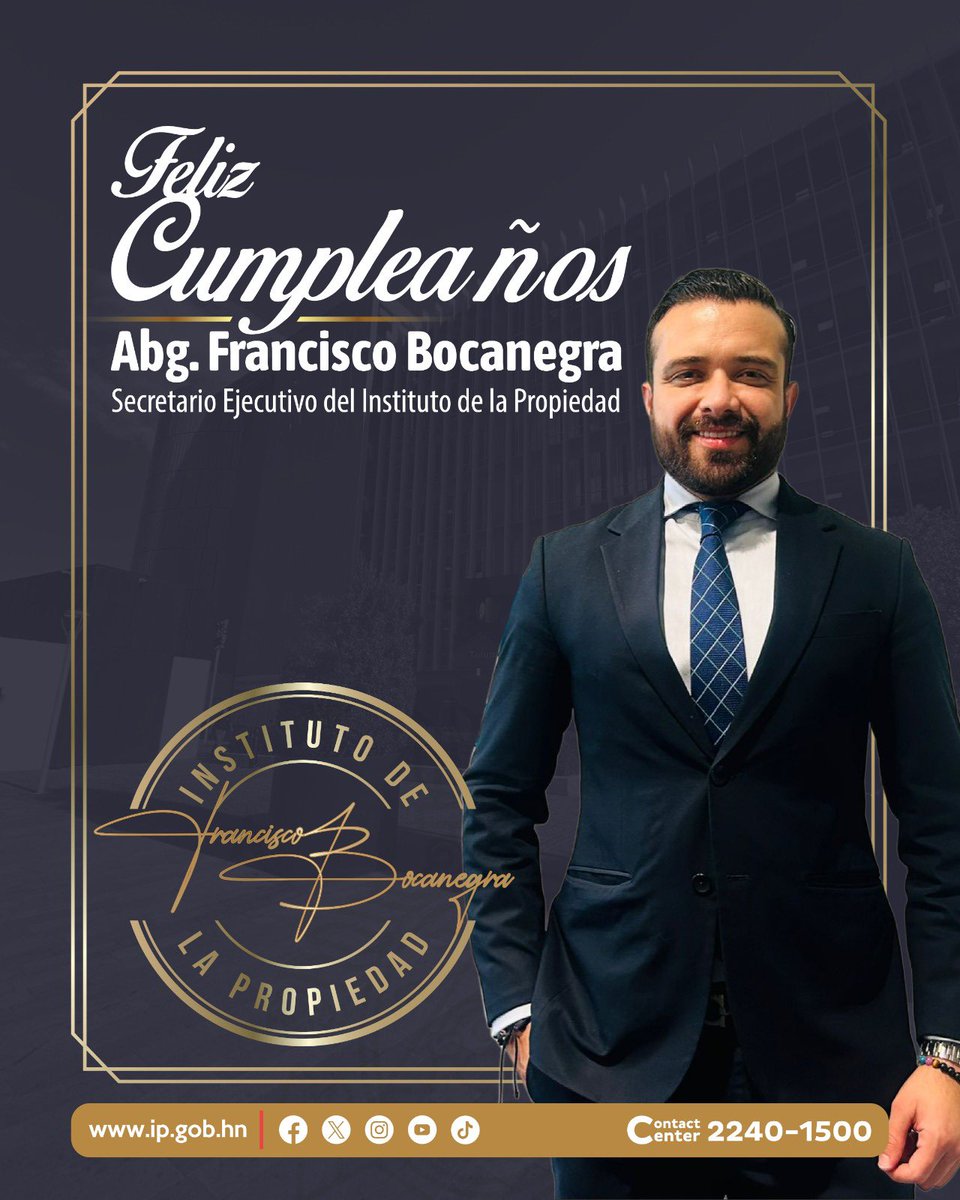 🎉 l🎉 Hoy celebramos la vida de nuestro secretario ejecutivo, el Abg. Francisco Bocanegra, deseándole un año lleno de salud y bienestar.

Que este nuevo ciclo continúe marcado por el liderazgo, el compromiso y la vocación de servicio que lo caracterizan.

¡Muchas felicidades! 🎂