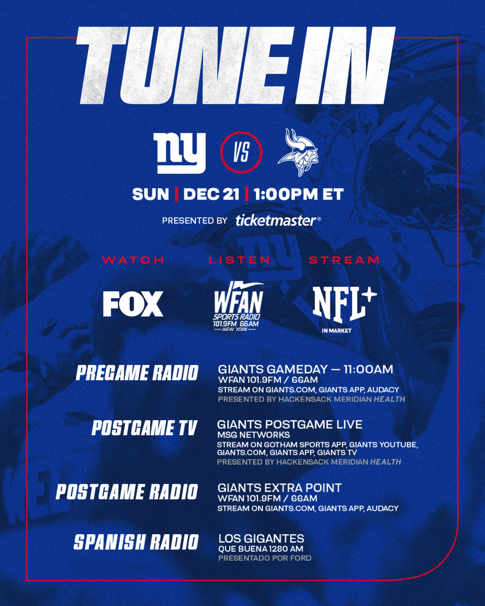 Giants's tweet photo. Ways to watch, listen &amp; stream ⤵️ https://t.co/ryEhQlVbXm