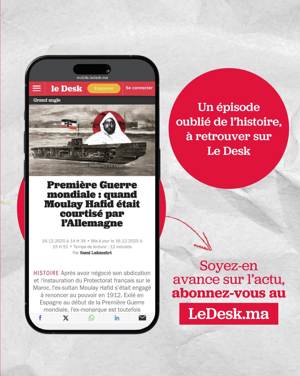 Première Guerre mondiale : quand Moulay Hafid était courtisé par l’Allemagne

Après avoir négocié son abdication et l'instauration du Protectorat français sur le Maroc, l'ex-sultan Moulay Hafid s’était engagé à renoncer au pouvoir en 1912. Exilé en Espagne au début de la Première