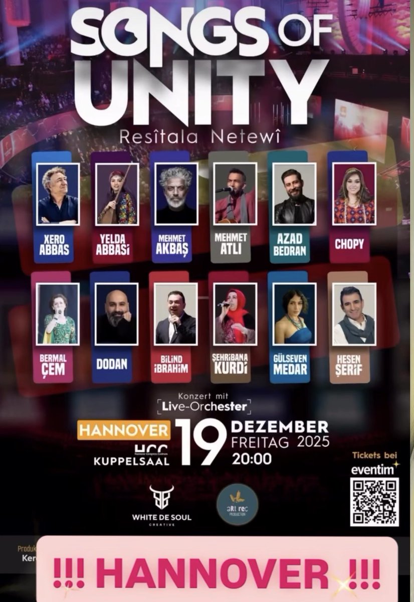 Em îro bixêrhatina hunermendên ji çar aliyên Kurdistanê dikin.