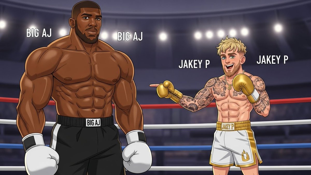 Anthony Joshua vs Jake Paul?! 😂 Cartoon Fight | Who Wins?! youtu.be/aX8Y60N5jJA?si… via <a href="/YouTube/">YouTube</a>