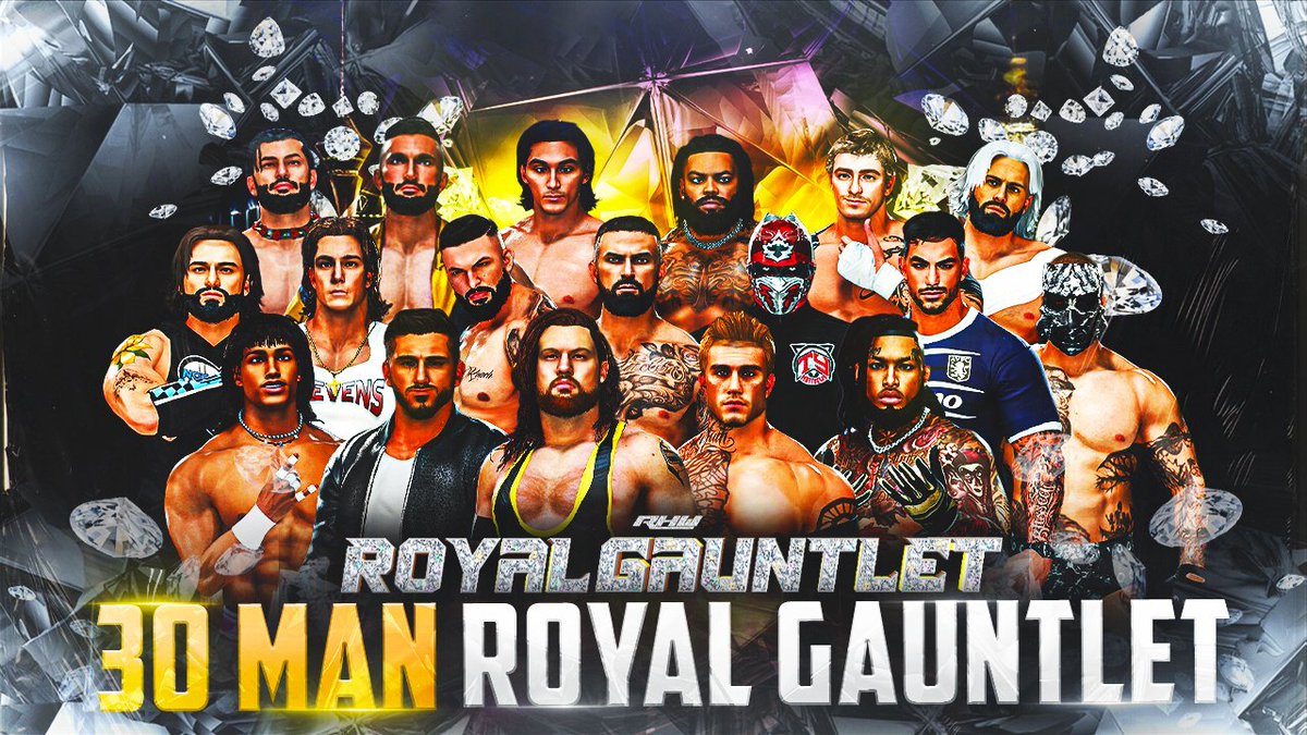 21 days away from the Royal Gauntlet.

The Women’s Royal Rumble and Men’s Royal Rumble main event both nights.
30 women. 30 men.

One shot to become the diamond in the rough.

RHW presents: The Royal Gauntlet
January 9th &amp; 10th
7PM CT

#RoyalGauntlet #RHW