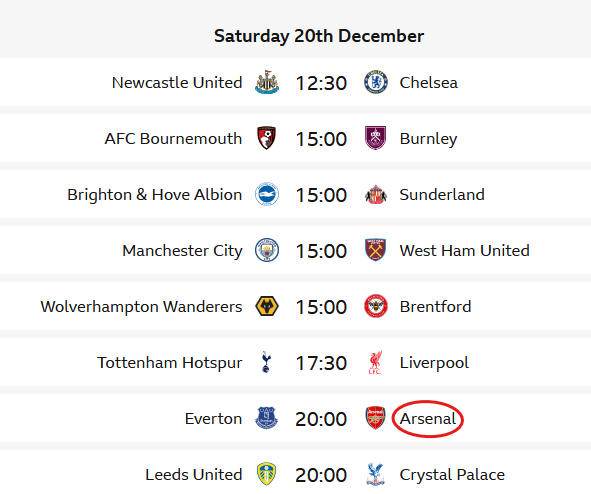 Eight (8) marches are scheduled for tomorrow Saturday, including Arsenal vs <a href="/Everton/">Everton</a>.👇

<a href="/Arsenal/">Arsenal</a> appears to be under pressure to win this march. 

What do you think, guys?